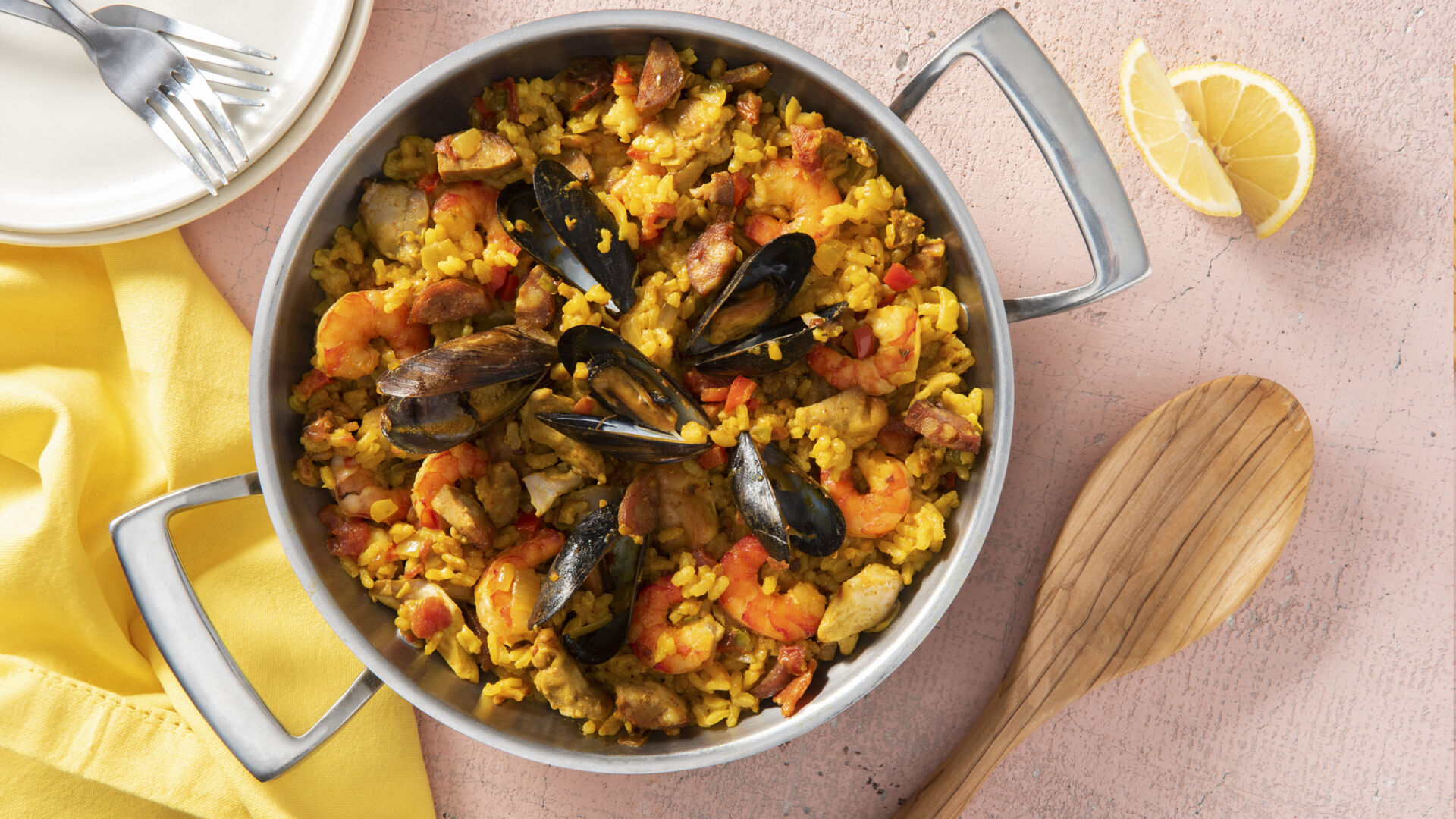 Mexican-Style Seafood Paella Recipe